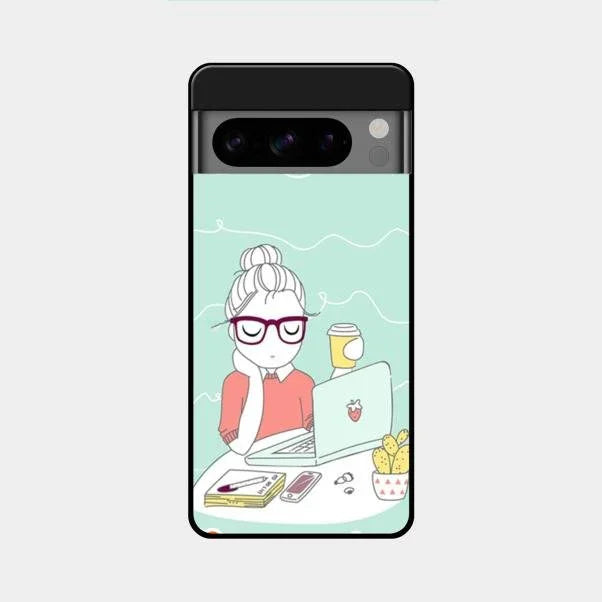 creator-girl-glossy-metal-case-cover-for Google Pixel 8 Pro 5G