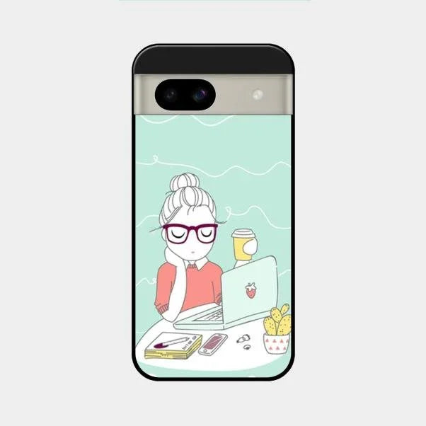 creator-girl-glossy-metal-case-cover-for Google Pixel 8A 5G