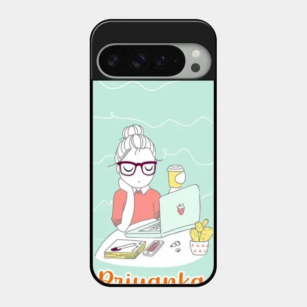 creator-girl-glossy-metal-case-cover-for Google Pixel 9 Pro Xl