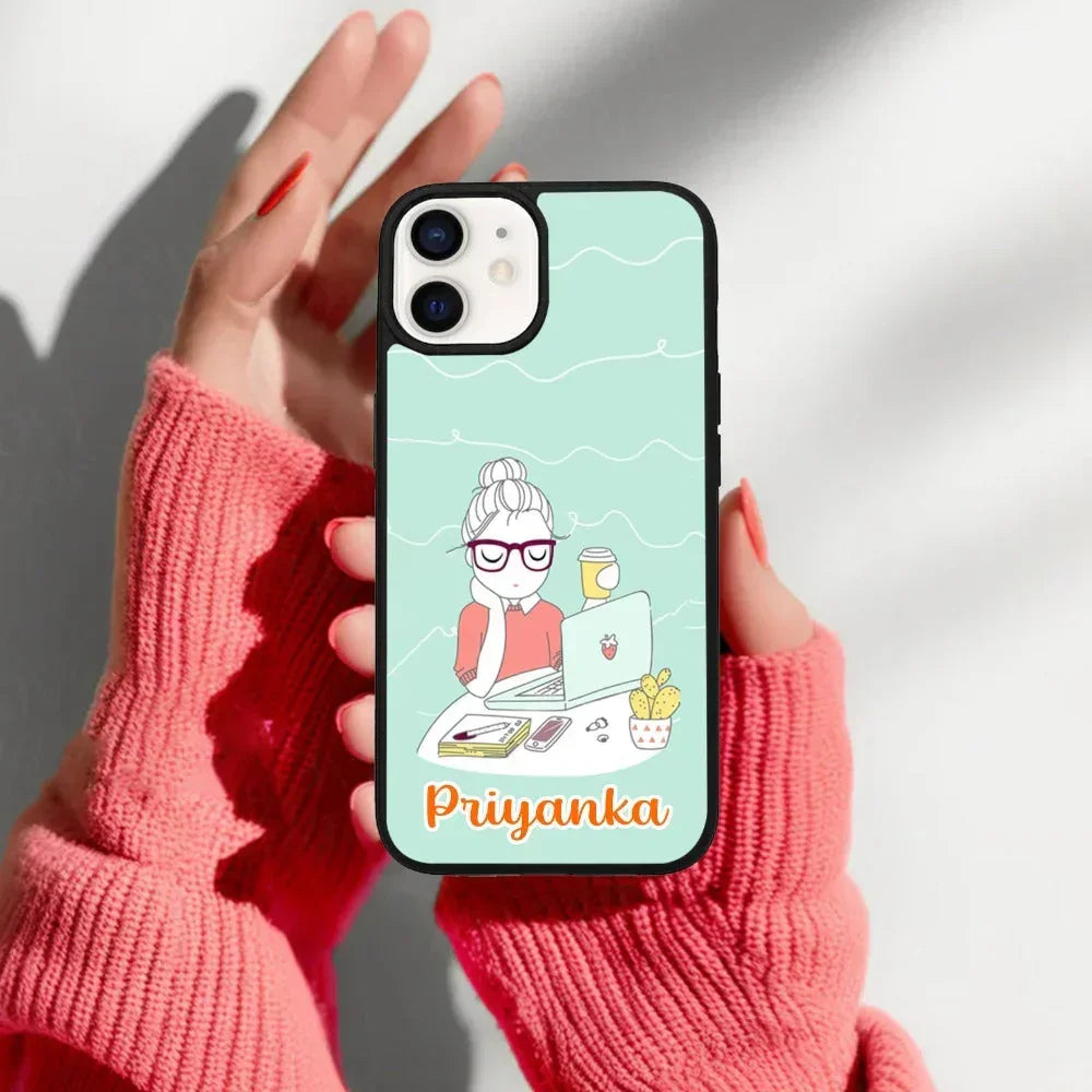 Creator Girl Glossy Metal Case Cover For iPhone - ShopOnCliQ