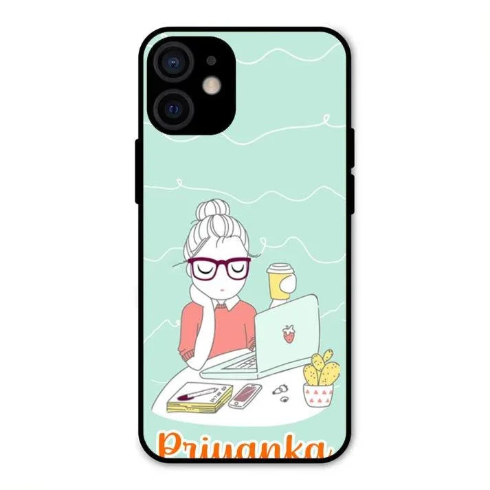 creator-girl-glossy-metal-case-cover-for iPhone 12 mini