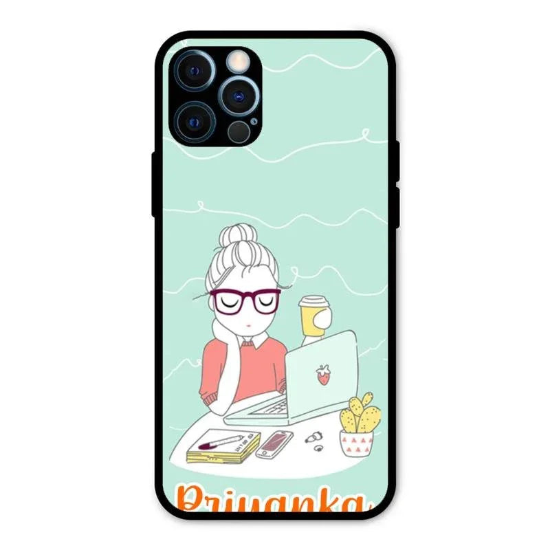 creator-girl-glossy-metal-case-cover-for iPhone 12 Pro Max