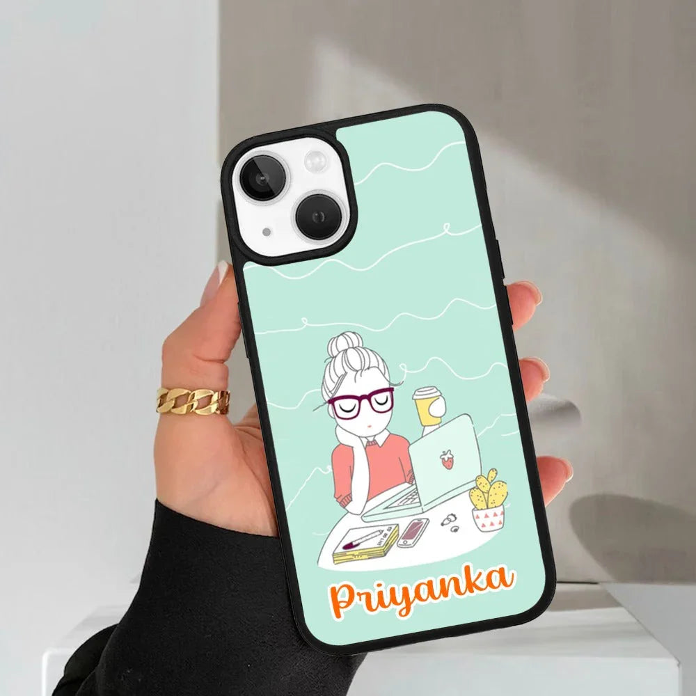 Creator Girl Glossy Metal Case Cover For iPhone - ShopOnCliQ