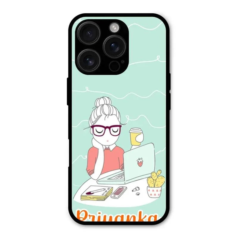 creator-girl-glossy-metal-case-cover-for iPhone 16 Pro Max