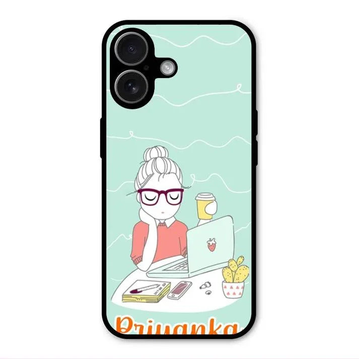 creator-girl-glossy-metal-case-cover-for iPhone 17