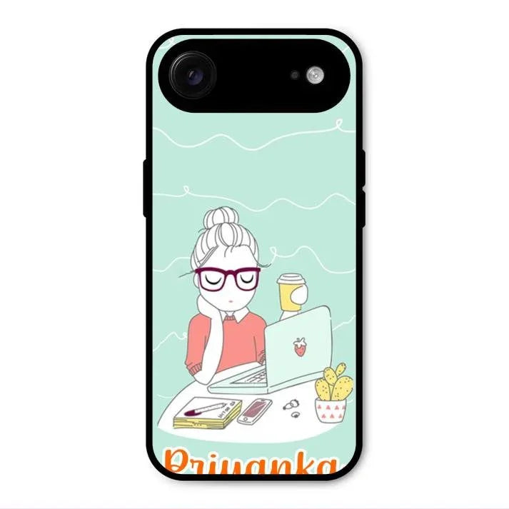 creator-girl-glossy-metal-case-cover-for iPhone Air