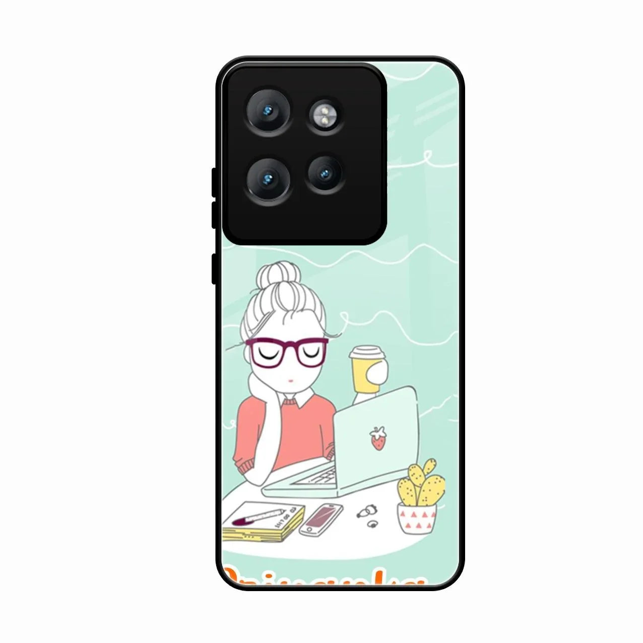 creator-girl-glossy-metal-case-cover-for Motorola Edge 50 Neo