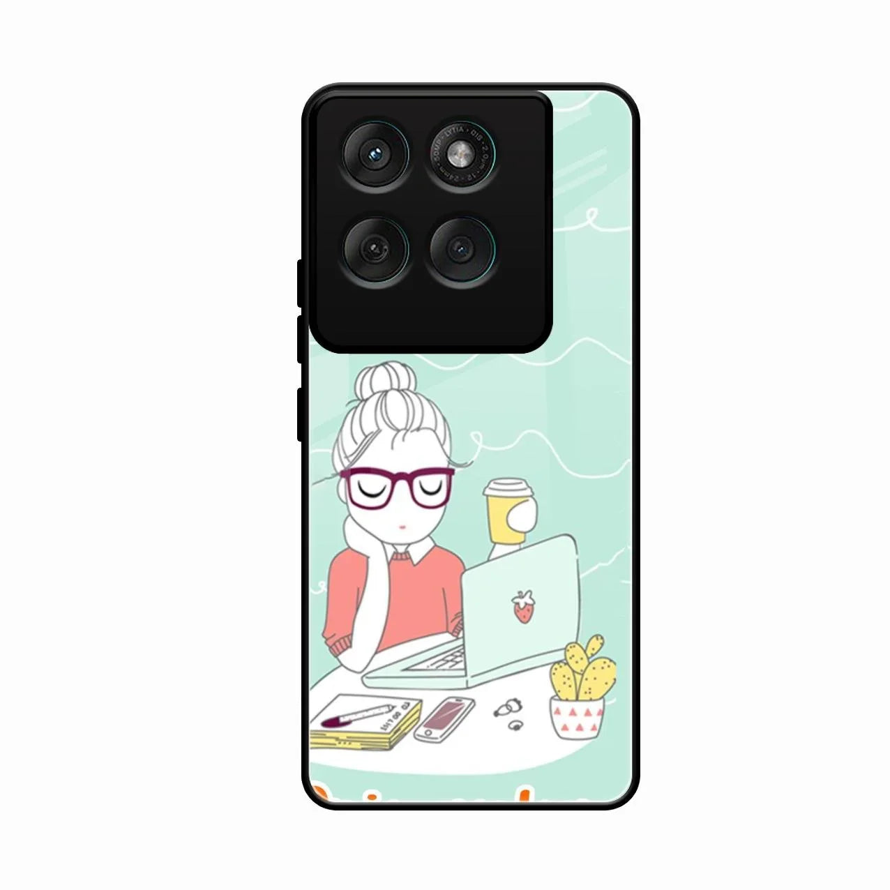 creator-girl-glossy-metal-case-cover-for Motorola Edge 60 Pro 5G