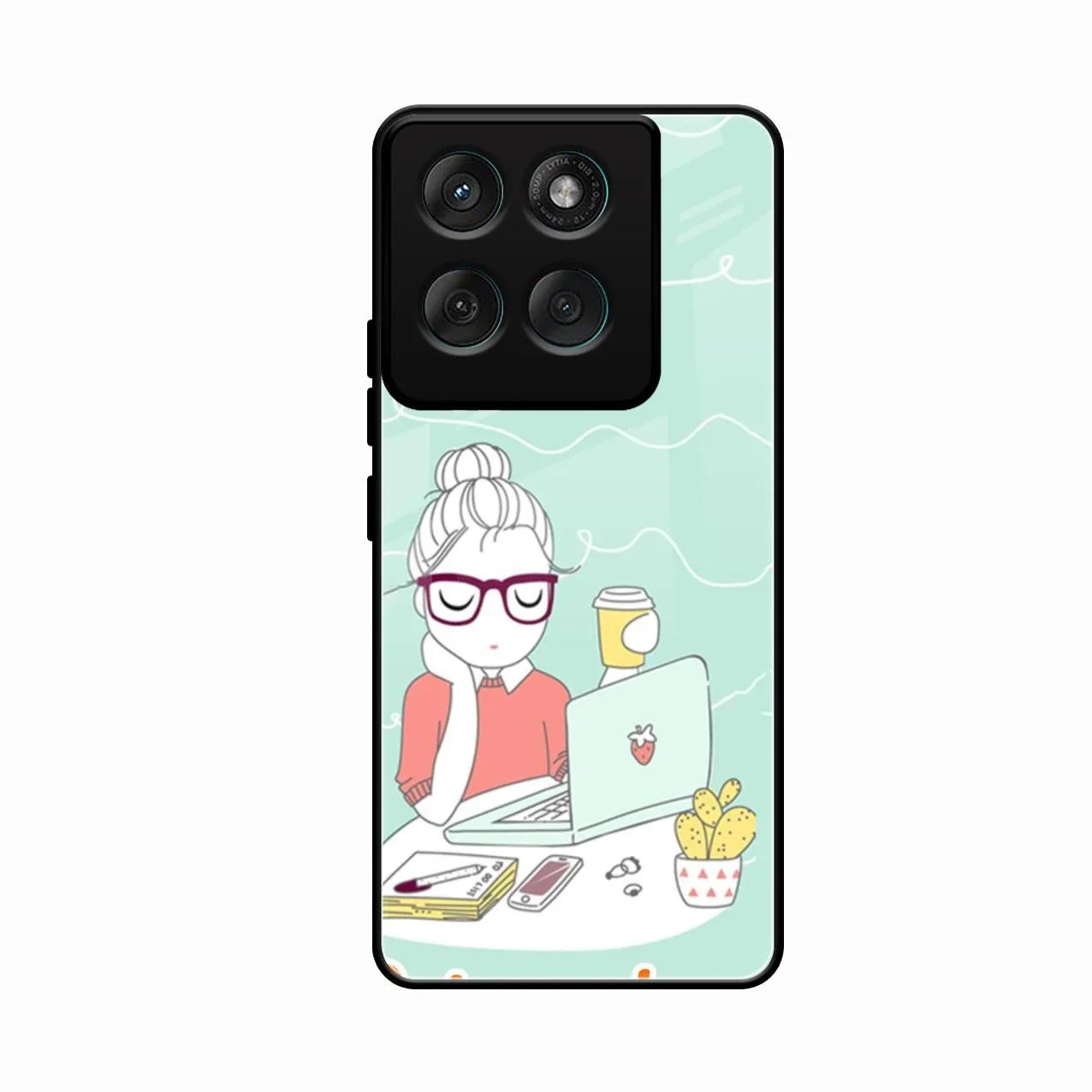 creator-girl-glossy-metal-case-cover-for Motorola Edge 60 Stylus 5G