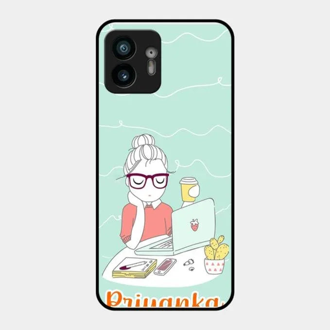 creator-girl-glossy-metal-case-cover-for Nothing Phone 2