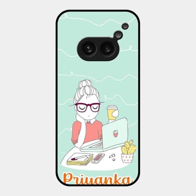 creator-girl-glossy-metal-case-cover-for Nothing Phone 2A 5G