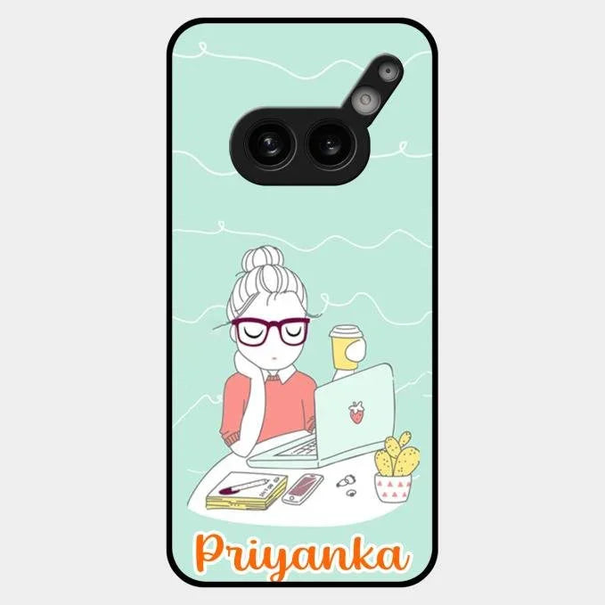 creator-girl-glossy-metal-case-cover-for Nothing Phone 2A Plus