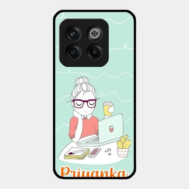 creator-girl-glossy-metal-case-cover-for Oneplus 10T 5G