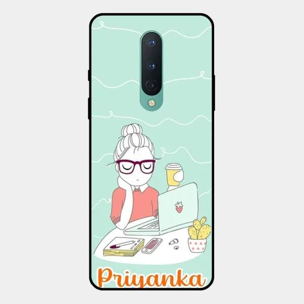 creator-girl-glossy-metal-case-cover-for Oneplus 8