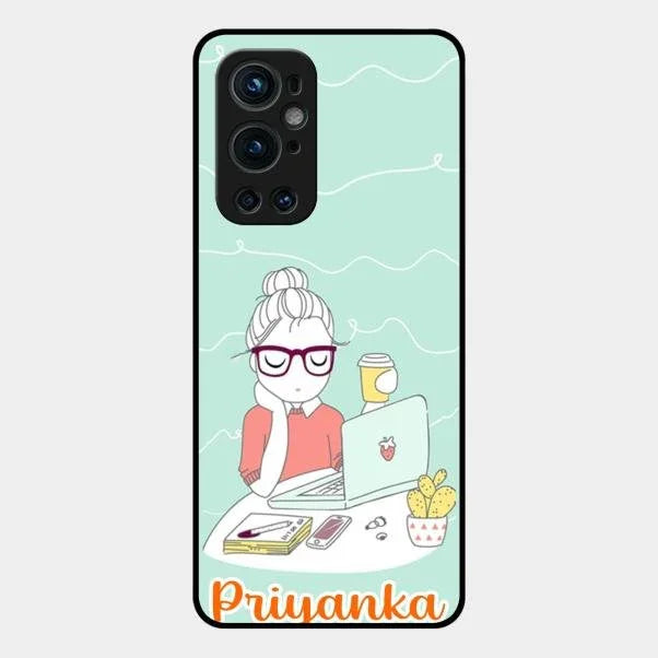 creator-girl-glossy-metal-case-cover-for Oneplus 9 Pro 5G