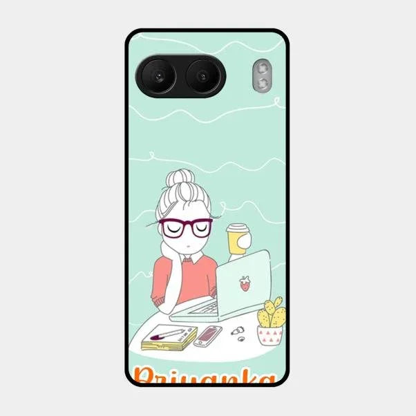creator-girl-glossy-metal-case-cover-for Oneplus Nord 4 5G