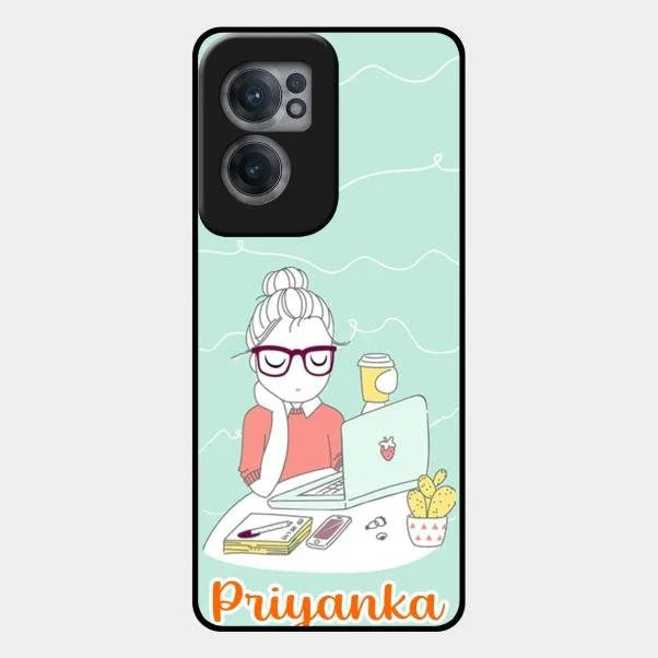 creator-girl-glossy-metal-case-cover-for Oneplus Nord Ce 2 5G