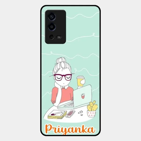 creator-girl-glossy-metal-case-cover-for Oppo A55