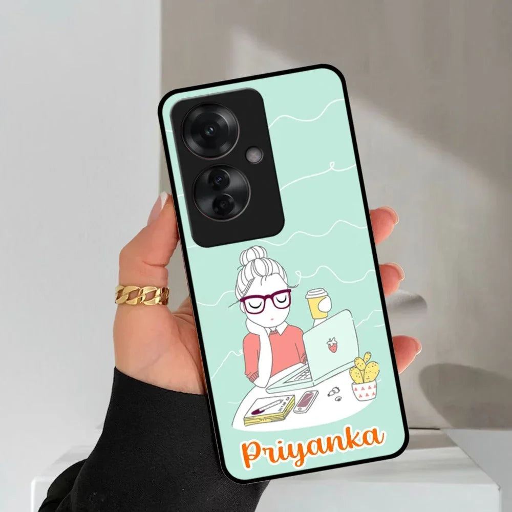 Creator Girl Glossy Metal Case Cover For Oppo - ShopOnCliQ
