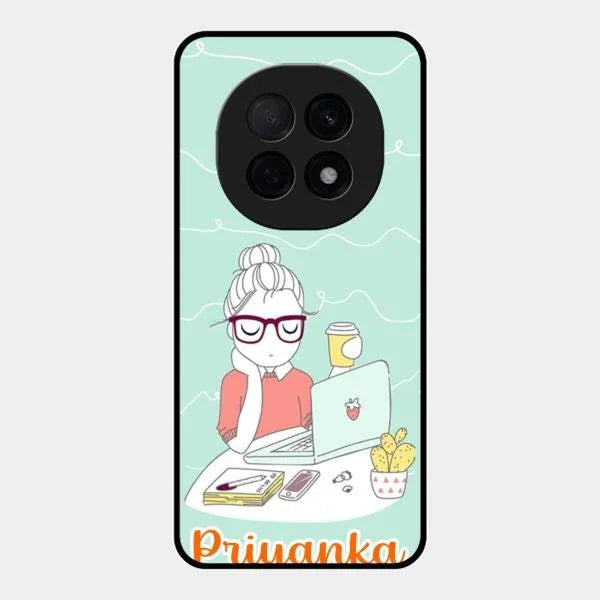 creator-girl-glossy-metal-case-cover-for Oppo F29 Pro 5G
