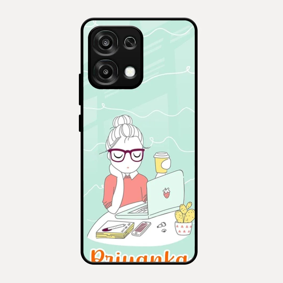 creator-girl-glossy-metal-case-cover-for Oppo F31 5G