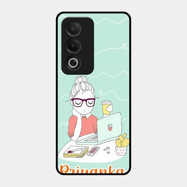 creator-girl-glossy-metal-case-cover-for Oppo K12X 5G