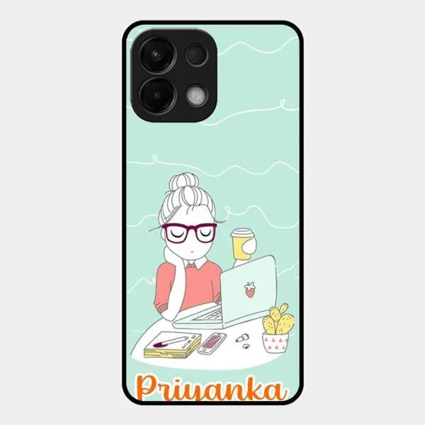 creator-girl-glossy-metal-case-cover-for Oppo K13 5G