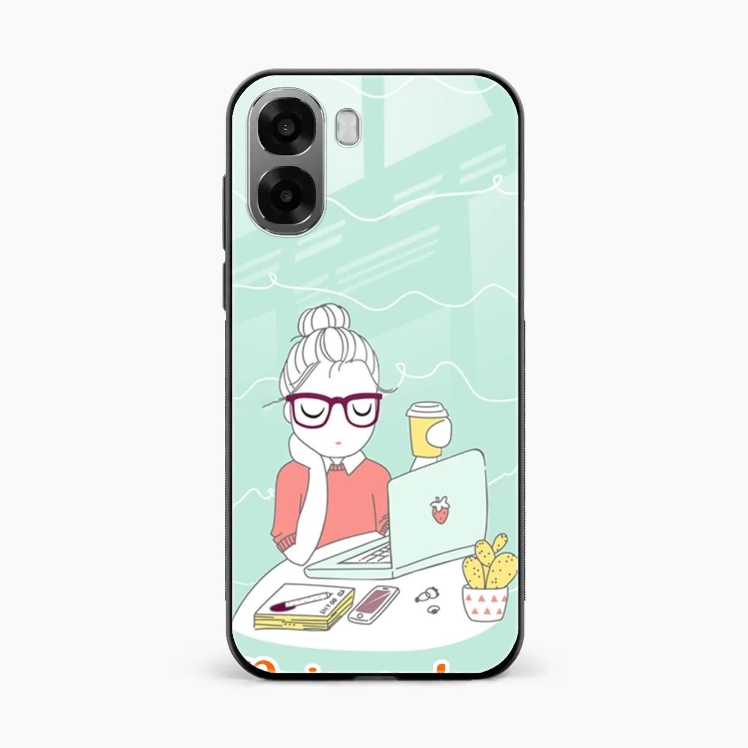creator-girl-glossy-metal-case-cover-for Oppo K14x 5G