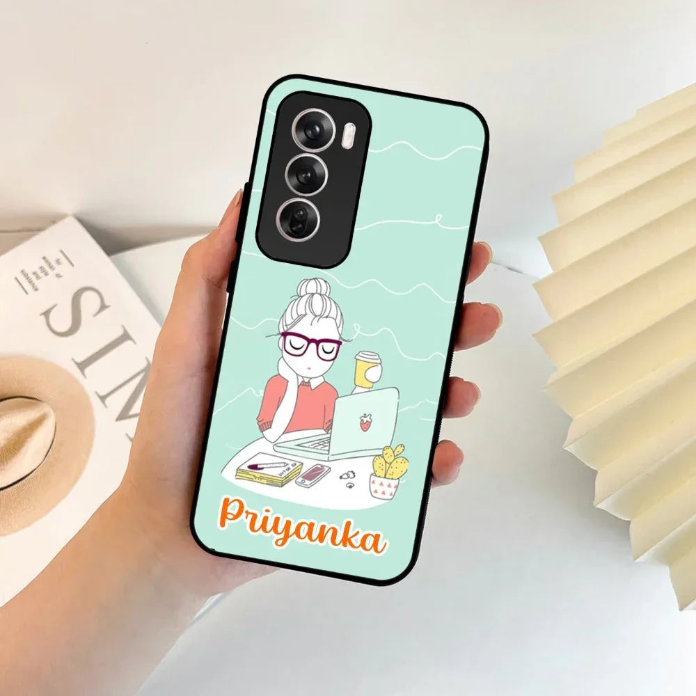Creator Girl Glossy Metal Case Cover For Oppo - ShopOnCliQ
