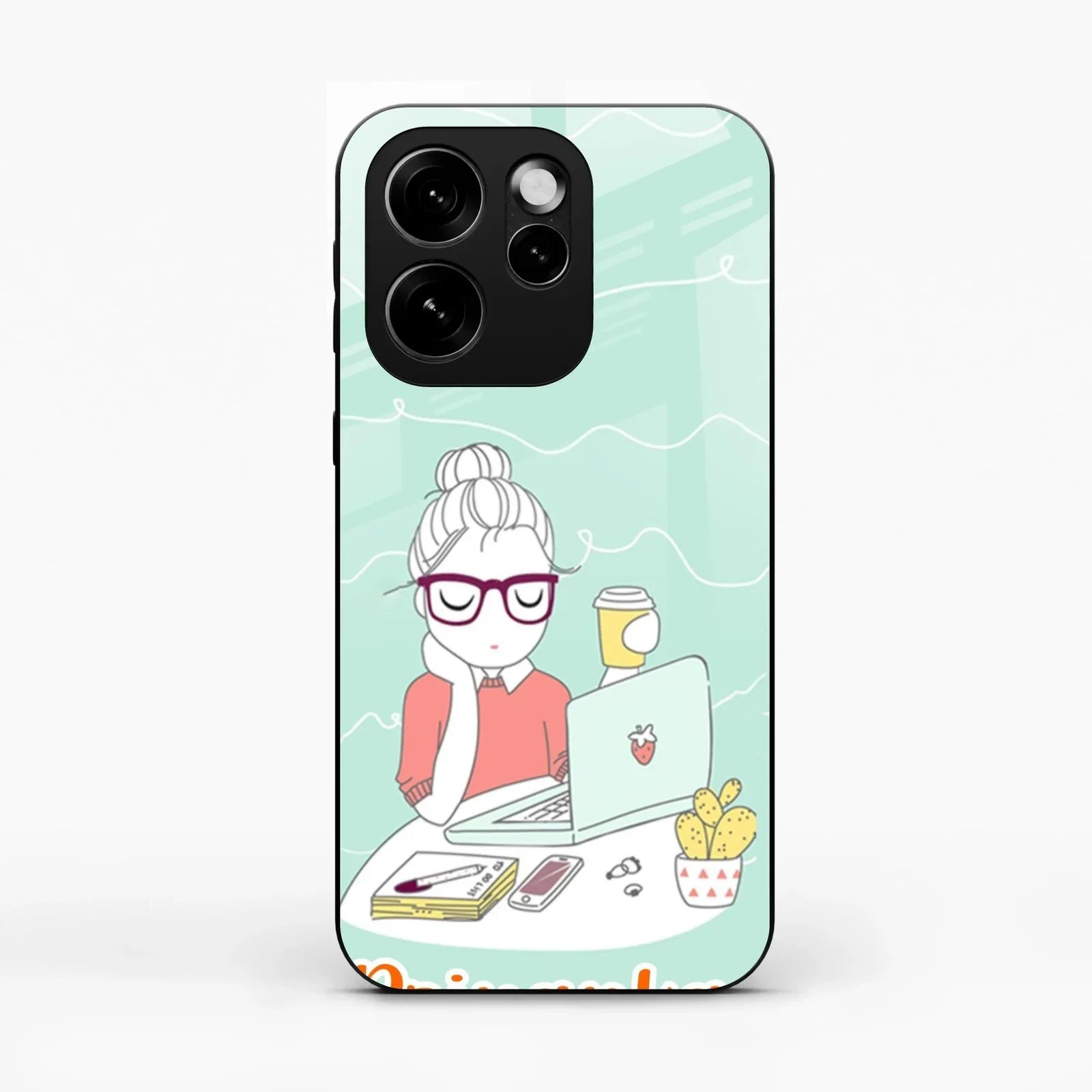 creator-girl-glossy-metal-case-cover-for Oppo Reno 15C 5G