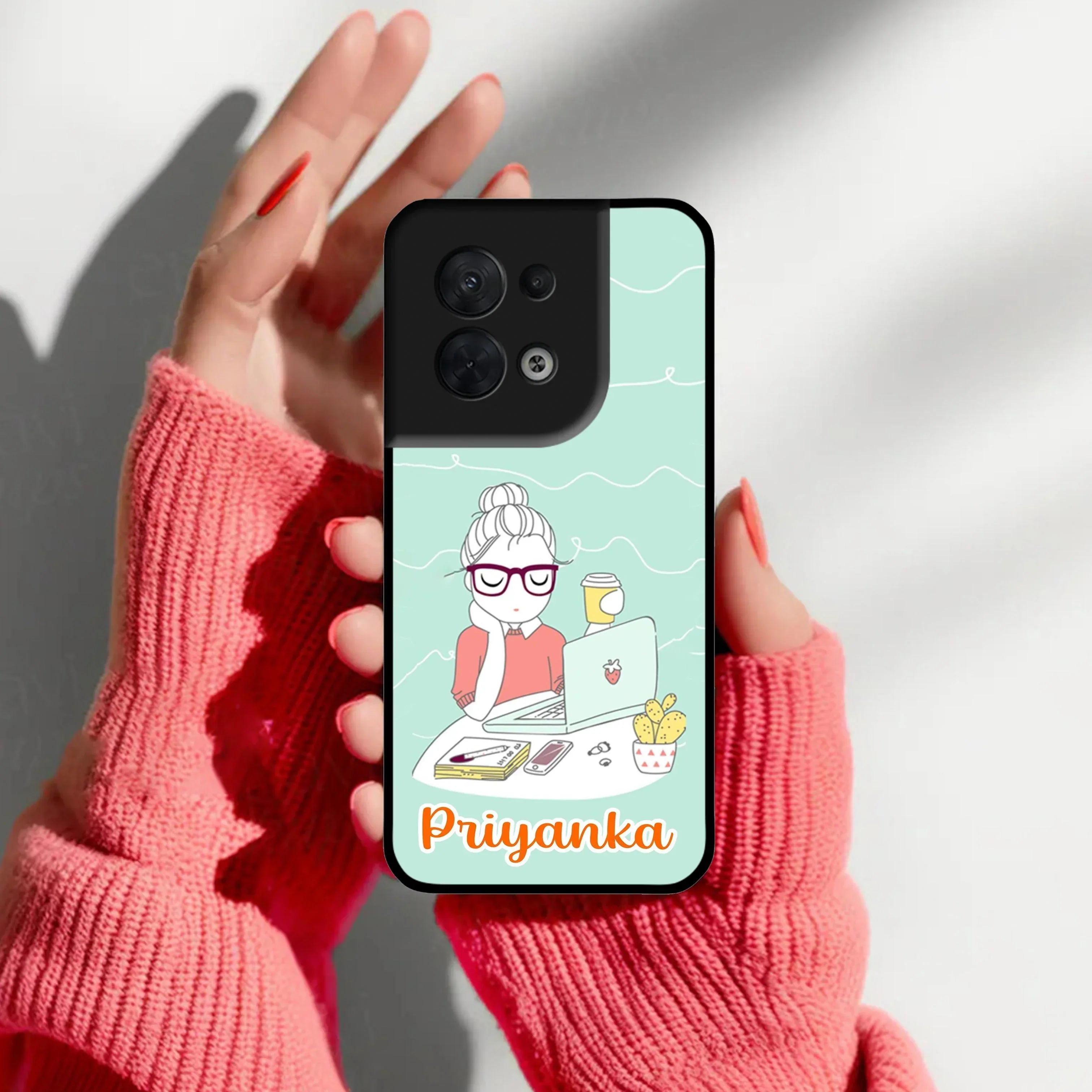 Creator Girl Glossy Metal Case Cover For Oppo - ShopOnCliQ