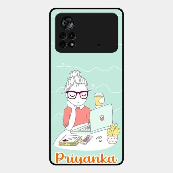 creator-girl-glossy-metal-case-cover-for Poco X4 Pro 5G