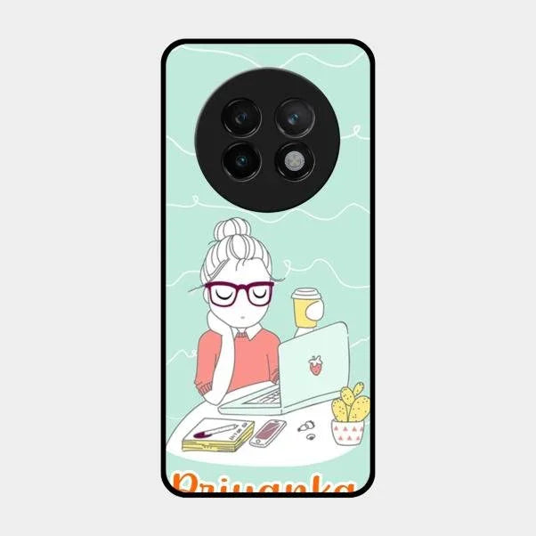 creator-girl-glossy-metal-case-cover-for Realme 13 Plus 5G