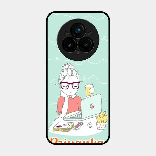 creator-girl-glossy-metal-case-cover-for Realme 14 Pro 5G