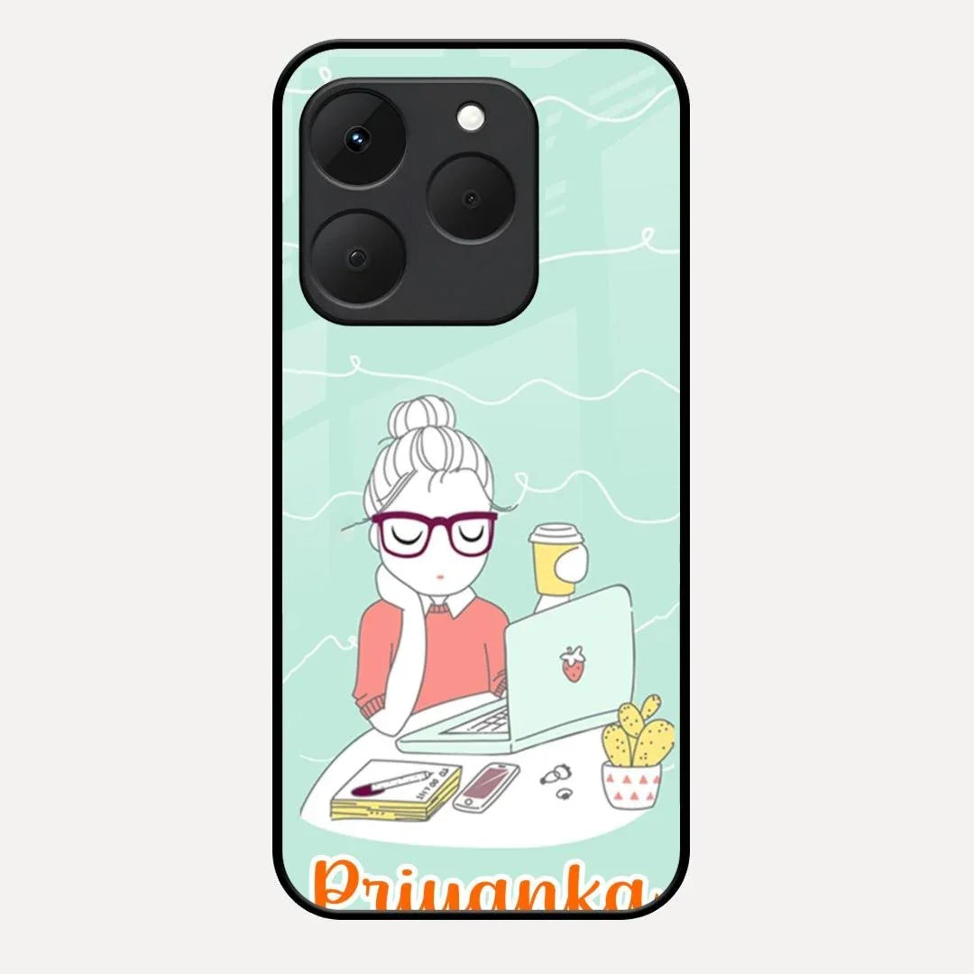 creator-girl-glossy-metal-case-cover-for Realme 15T 5G