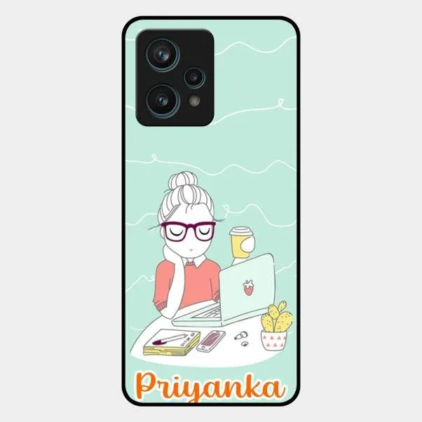 creator-girl-glossy-metal-case-cover-for Realme 9 Pro Plus 5G