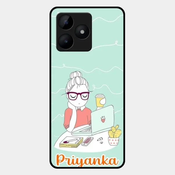 creator-girl-glossy-metal-case-cover-for Realme C53