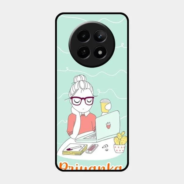 creator-girl-glossy-metal-case-cover-for Realme C65 5G