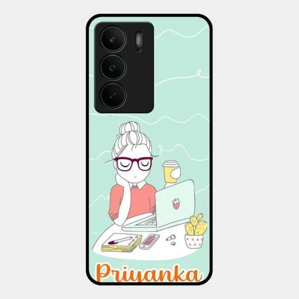creator-girl-glossy-metal-case-cover-for Realme C75 5G