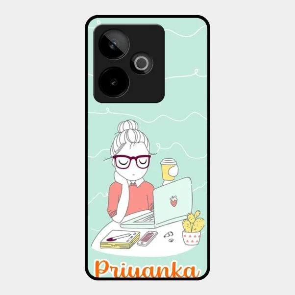 creator-girl-glossy-metal-case-cover-for Realme Gt 7T 5G
