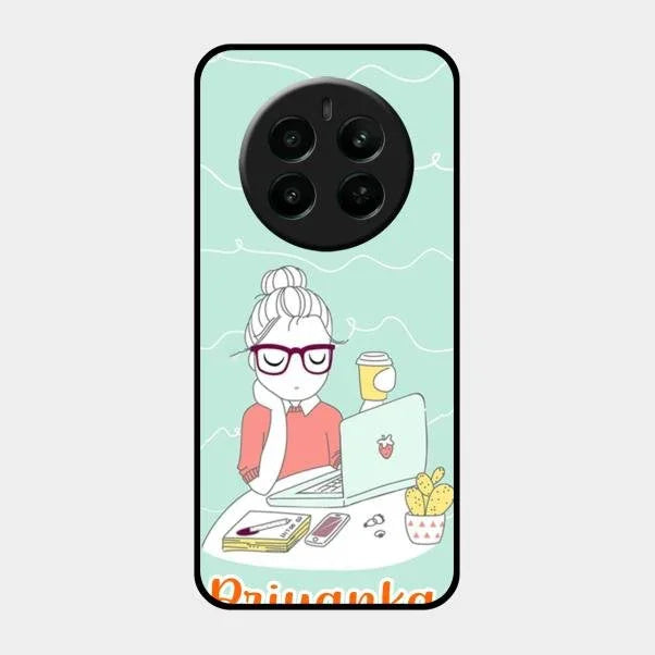 creator-girl-glossy-metal-case-cover-for Realme Narzo 70 Pro 5G