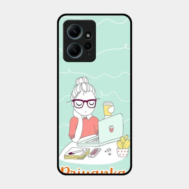 creator-girl-glossy-metal-case-cover-for Redmi Note 12 4G