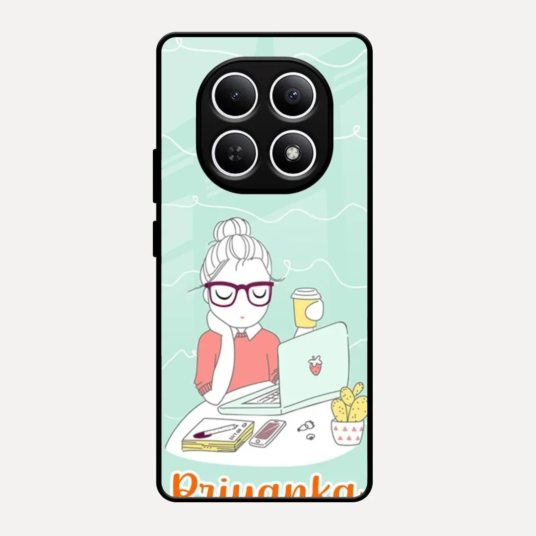 creator-girl-glossy-metal-case-cover-for Redmi Note 15 5G
