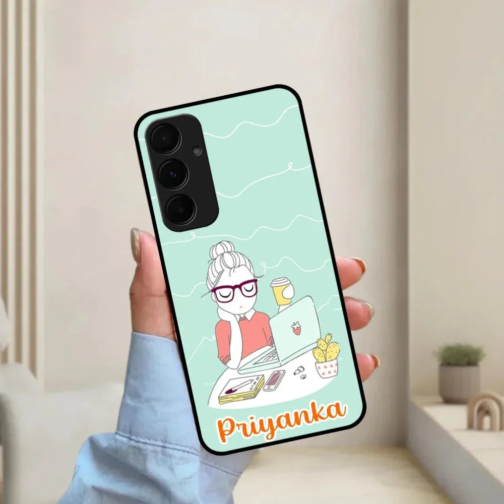 Creator Girl Glossy Metal Case Cover For Samsung - ShopOnCliQ