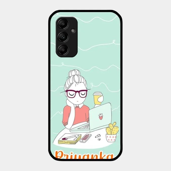 creator-girl-glossy-metal-case-cover-for Samsung Galaxy A14 5G