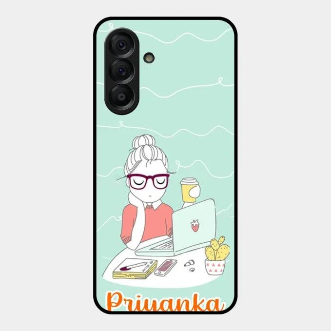 creator-girl-glossy-metal-case-cover-for Samsung Galaxy A17 5G