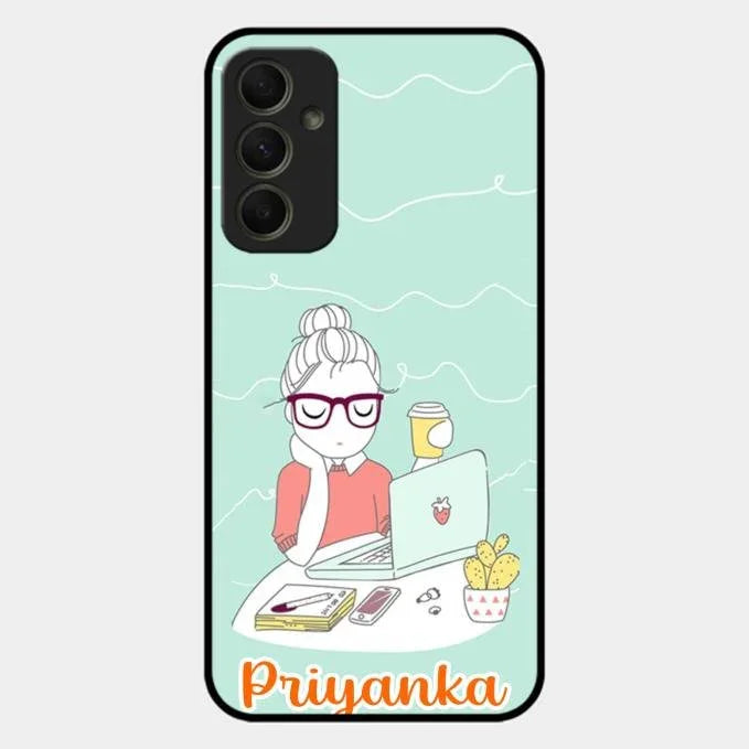 creator-girl-glossy-metal-case-cover-for Samsung Galaxy A34 5G