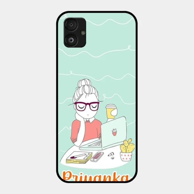 creator-girl-glossy-metal-case-cover-for Samsung Galaxy F14 5G
