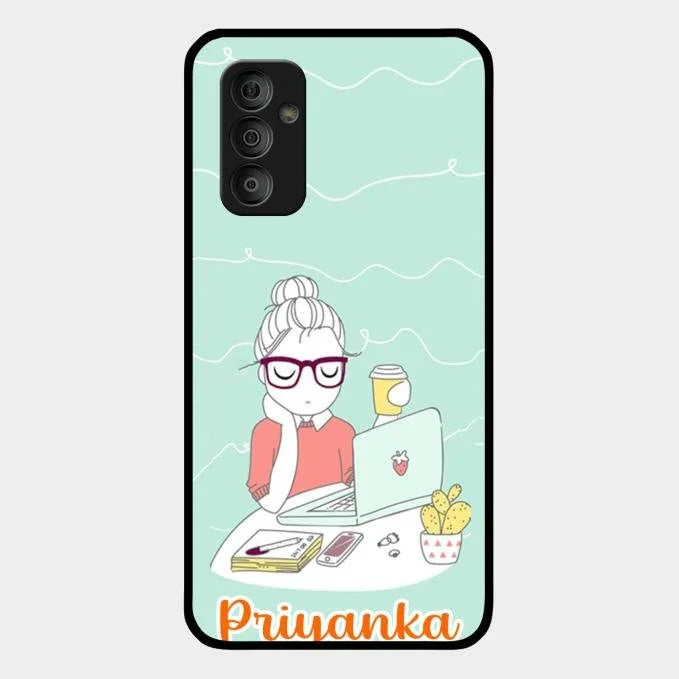 creator-girl-glossy-metal-case-cover-for Samsung Galaxy F23 5G
