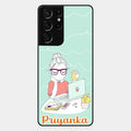 creator-girl-glossy-metal-case-cover-for Samsung Galaxy S21 Ultra